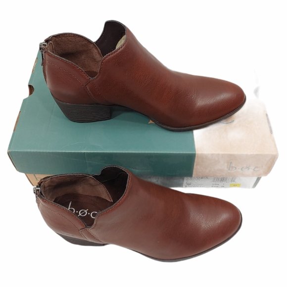 boc leather booties